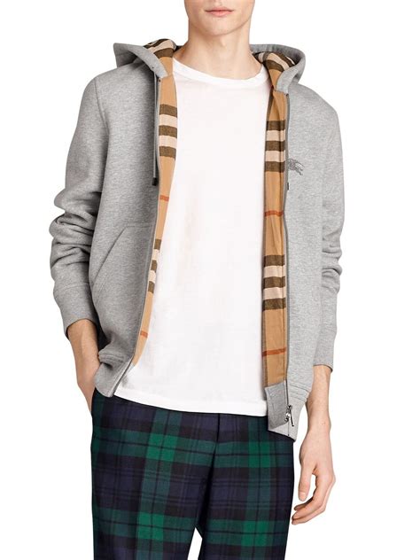 burberry set hoodie men|burberry men's half zip pullover.